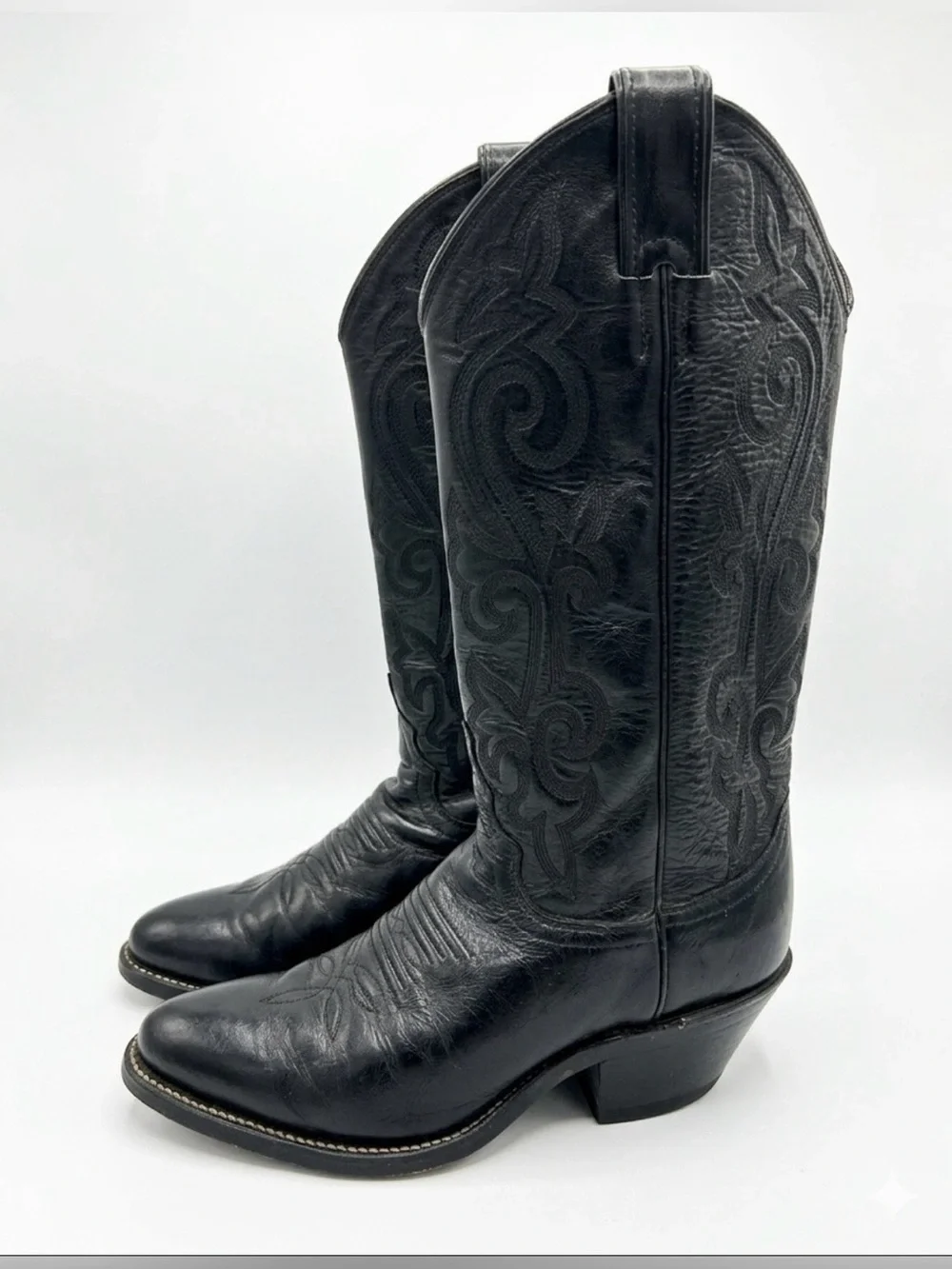 Vintage Justin Boots Made in USA Western Cowboy Boots Youth 4.5C